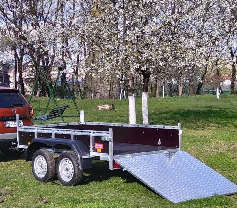 Remorcă Rotaru Trailers M3 tandem cu prelată 750kg