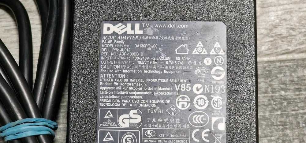 Alimentator laptop DELL 19, 5 v - 130 WATI, 6,7 AMPERI
