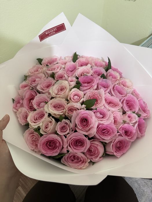 51 роза свежий букет