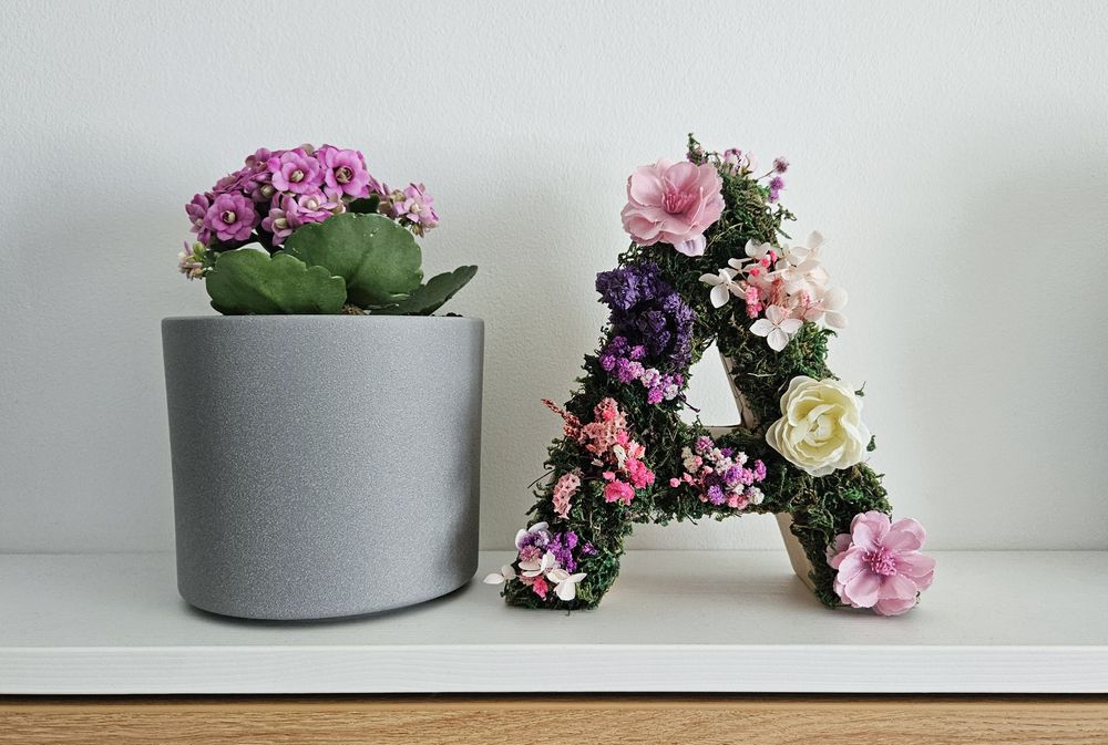 Обемни букви с декорация