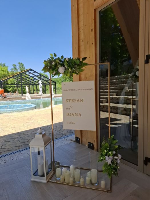 Decor nunta, cununie, gatitul miresei