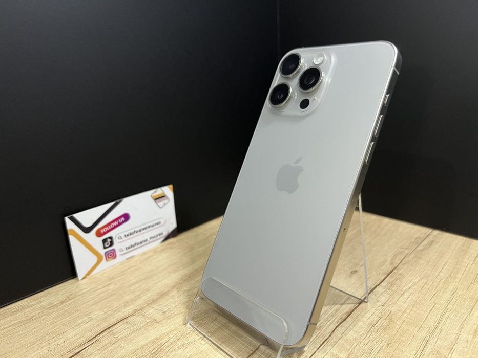 Iphone 15 Pro Max 256Gb Natural Titanium Second-Hand 3 ani garanție, T