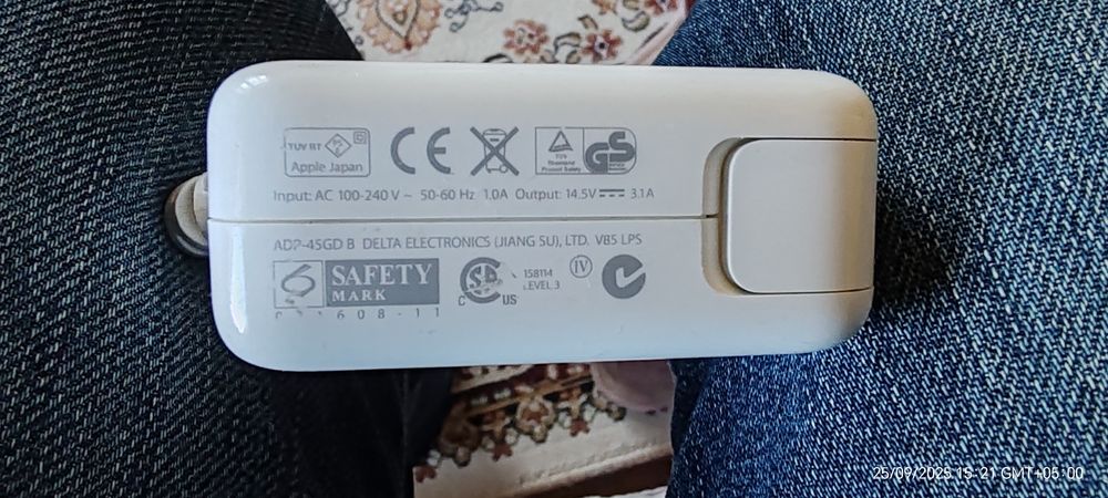 Блок питания оригинал для Macbook Air