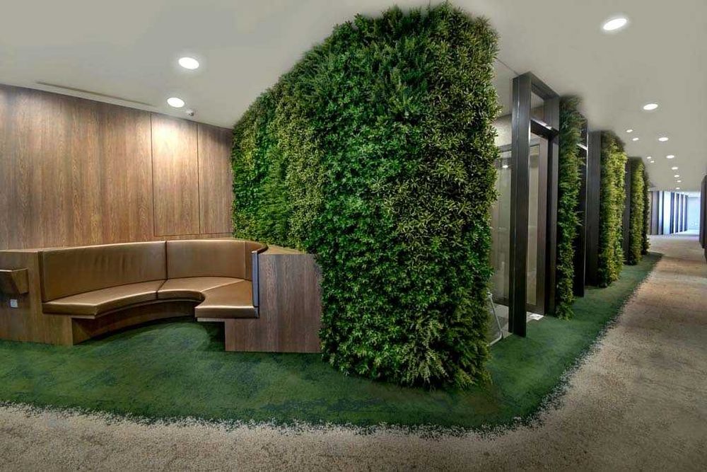 Искусственные растения на стену. Установка