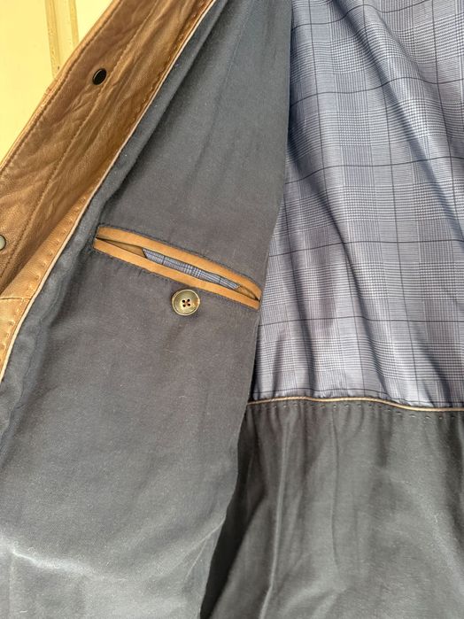 Мъжко кожено яке Massimo Dutti XXL