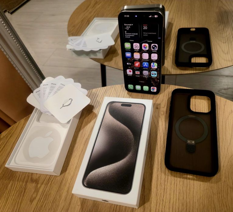 iPhone 15 Pro Max 1TB – Titanium Gray – ca nou full box premium  setup