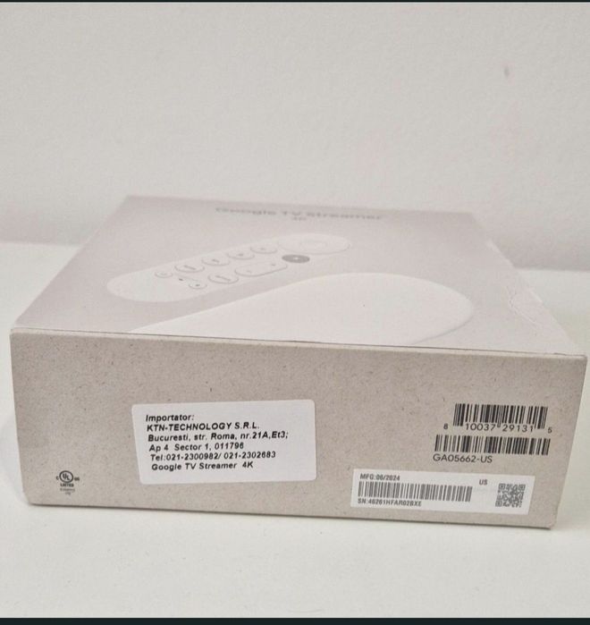 Vând Google  Streamer TV 4K