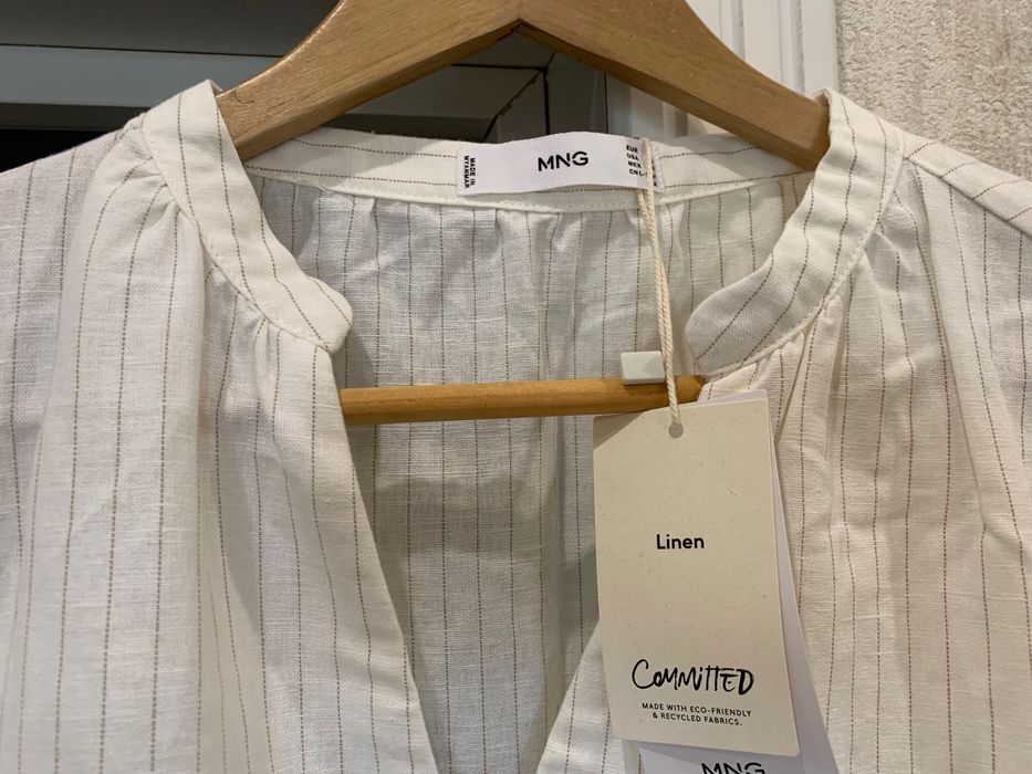 Льняное платье Mango