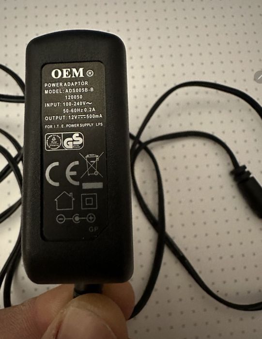 Alimentator/ incarcator 240Vca/12Vcc 500mA