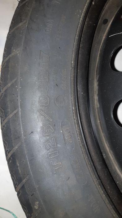 Roată rezervă slim 125/80/17  5×112 Audi, Vw. skoda, Seatt