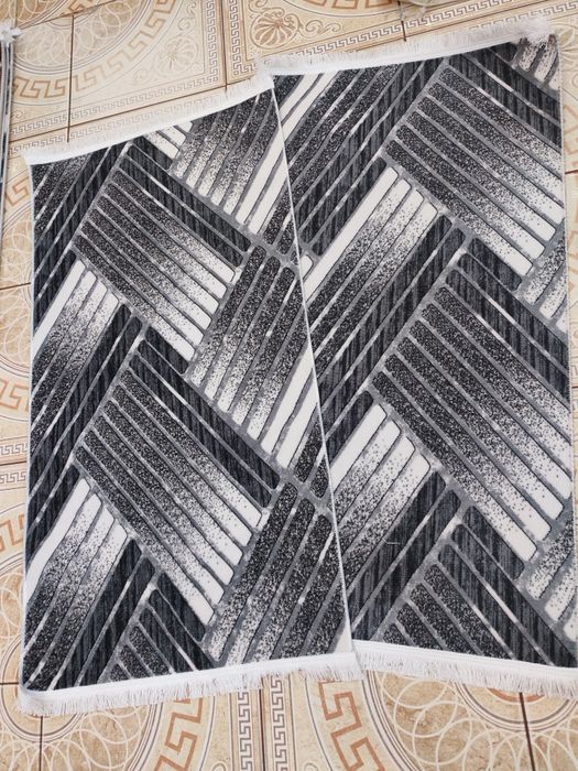 Traverse cauciucate 2x gri 75x140