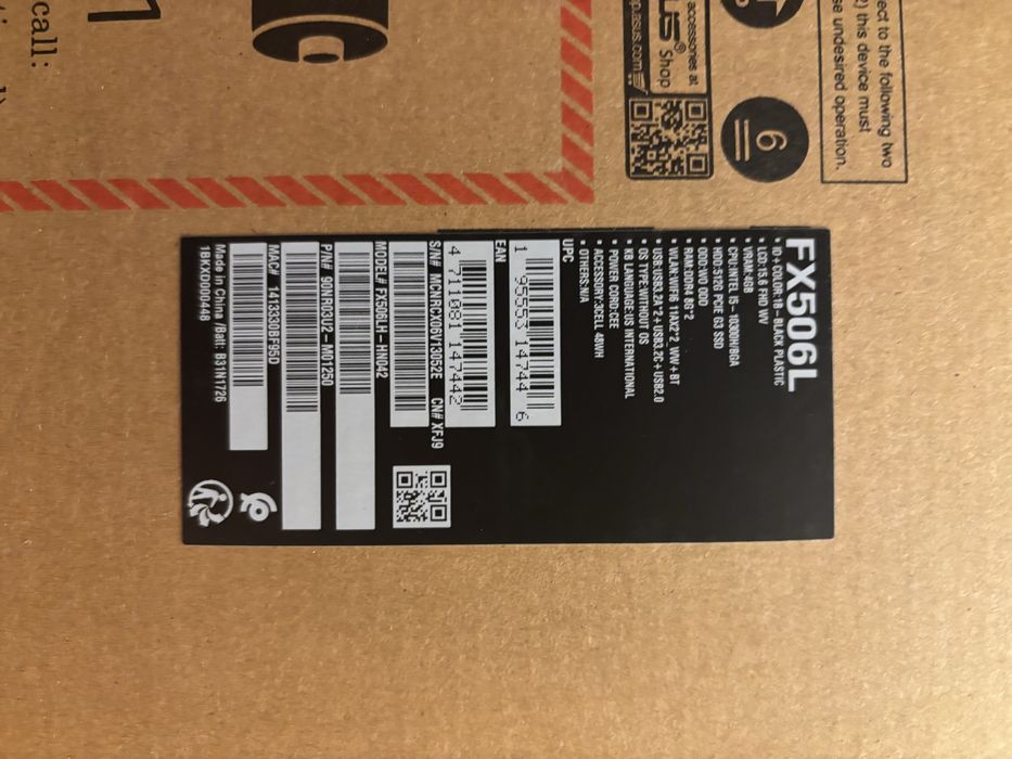 Laptop ASUS TUF F15