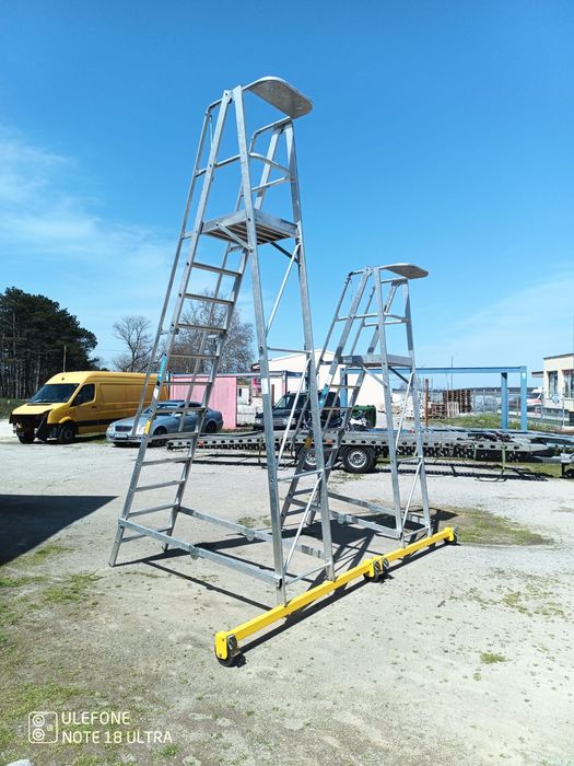 Професионални алуминиеви стълби 2 броя ZARGES 41209 и Zarges 41205