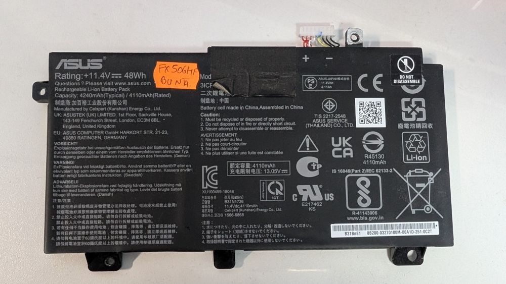 Baterie Asus TUF F15 FX506HF