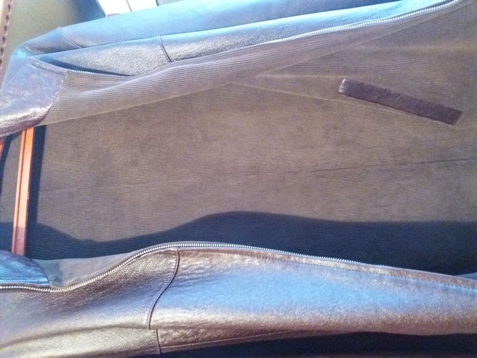 Кожаная мужская куртка.