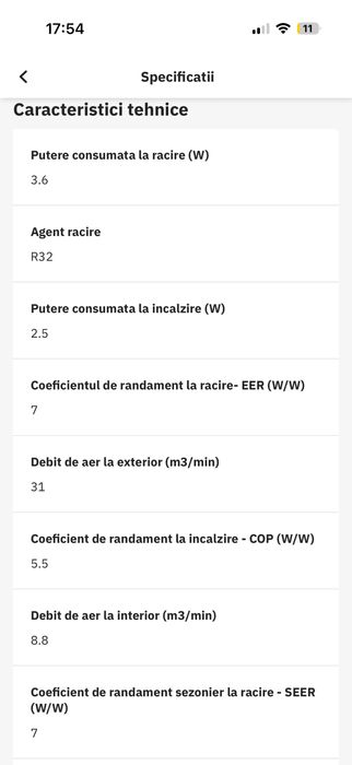Aer Conditionat Bosch, 12.000 btu, nou.