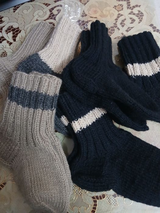 Носки вязанные  зимние