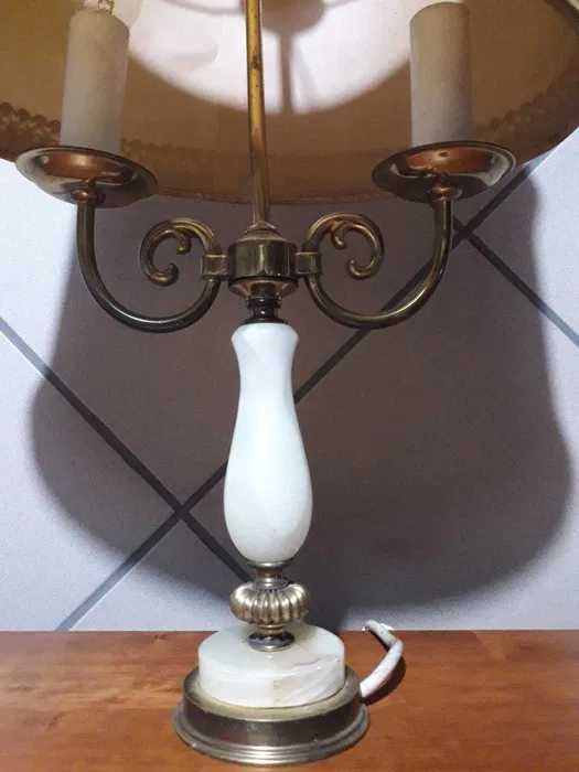 Veioza din bronz si onix