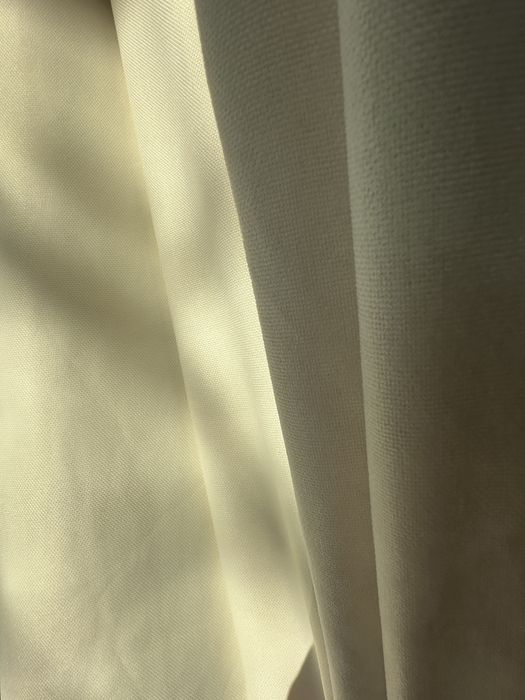 Set Draperii bej semiopac, două bucăți