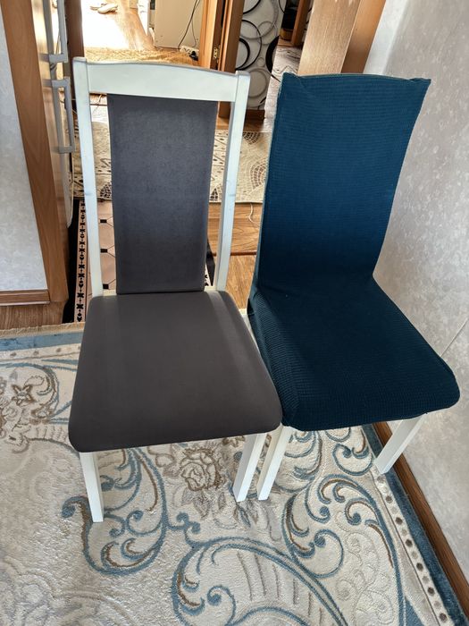 Продаётся большой обеденный стол-трансформер + 8 стульев