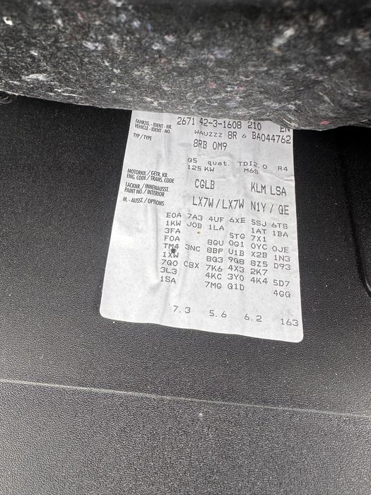 Ауди ку 5 2.0тди с лайн на части / audi q5 2.0tdi s line