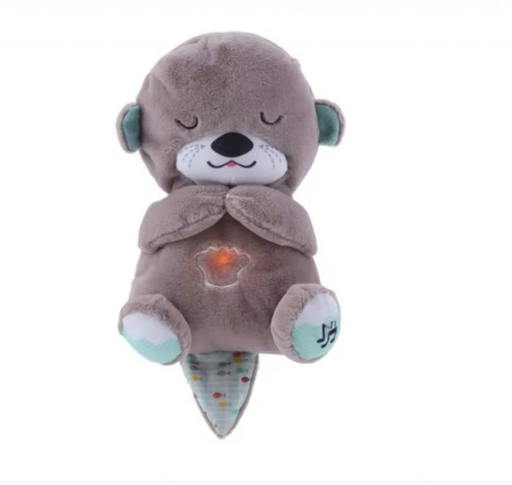 Успокояваща  плюшена играчка за бебе, дишаща, с нежни звуци