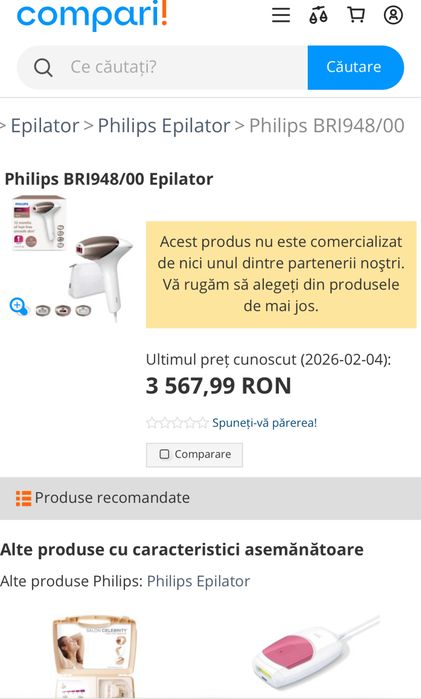Philips Lumea IPL hair removal, EXTRA FULL accesorii, sigilat
