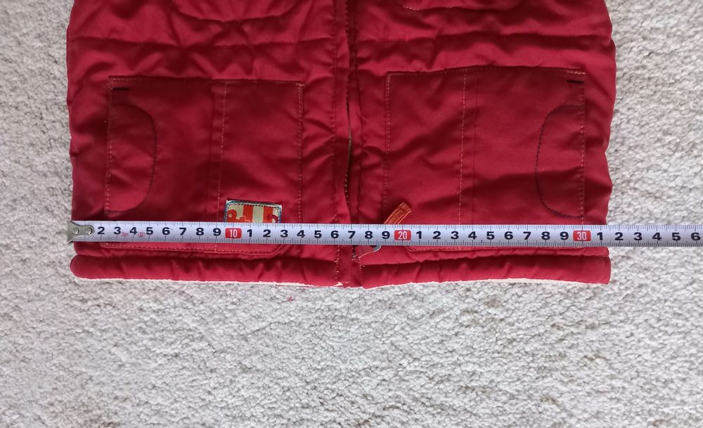 OVS Детски ватиран елек / грейка за Момче, тъмночервен, за 3-4 г