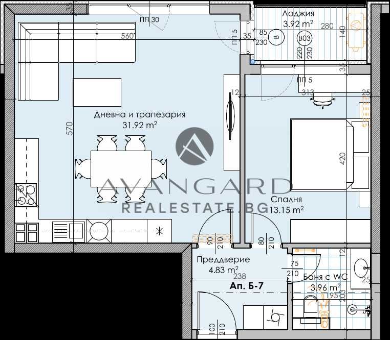 Продава се Двустаен апартамент в Пловдив, Кършияка - 81 кв.м за 1321 €/кв.м - Снимка #2