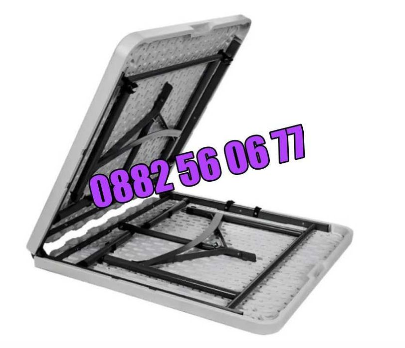 Сгъваема маса за кетъринг, градинска маса 180/74 см, къмпинг маса