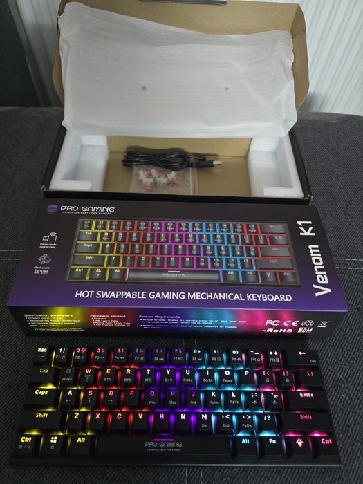 Tastatura 60% Pro Gaming Venom K1