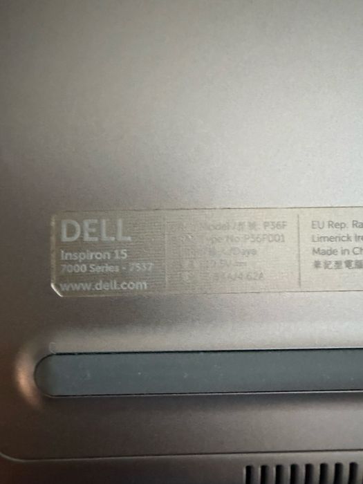 Dell Inspiron 7537 16gb ram 256gb ssd