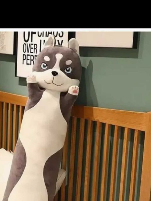 Мягкая Игрушка Подушка Большая Батон Собака 90см - ПОДАРКА