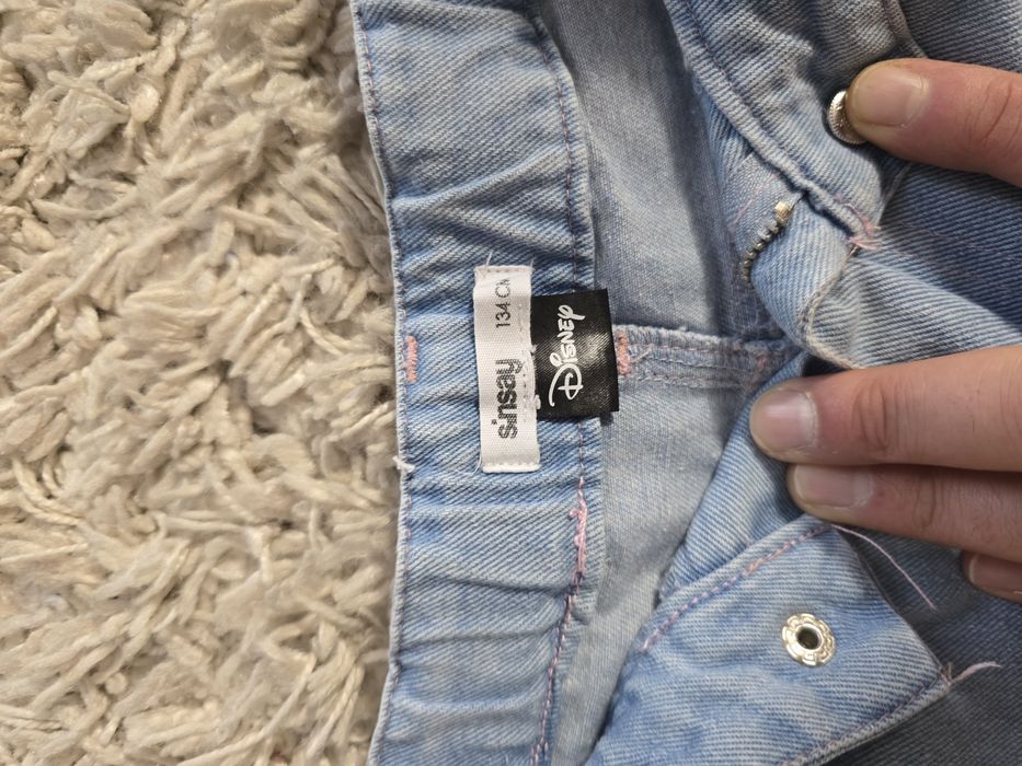 Blugi copii cu stitch si inimioare