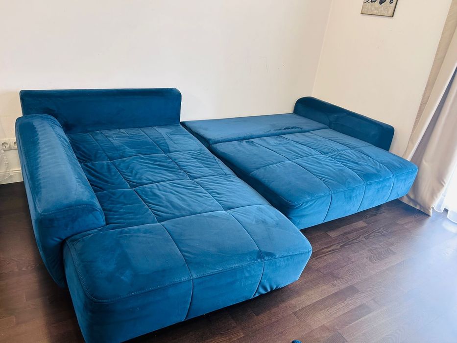 Vând canapea confortabilă cu ladă de depozitare si sezut - 280x180 cm