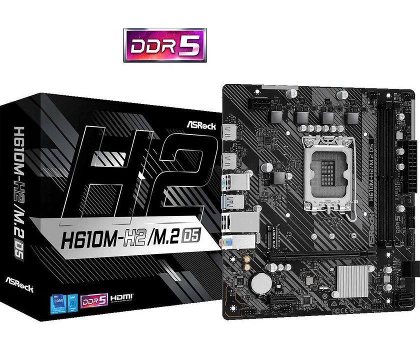 Материнская плата ASRock H610M-H2/M.2 D5