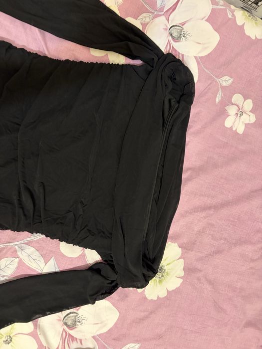 Черна къса рокля