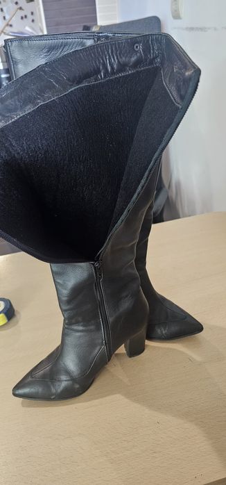 Cizme negre piele naturala