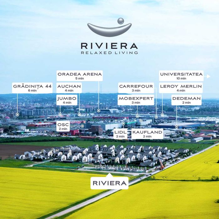 Apartament 3 camere de vanzare -  cartier  RIVIERA