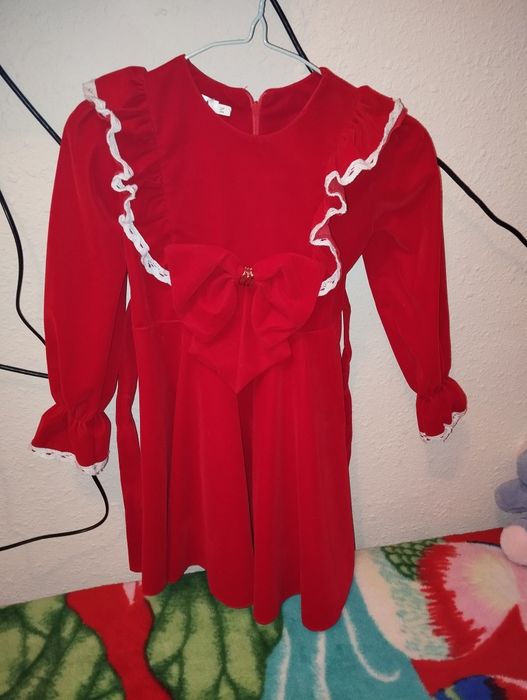 Платье для девочек детское красное