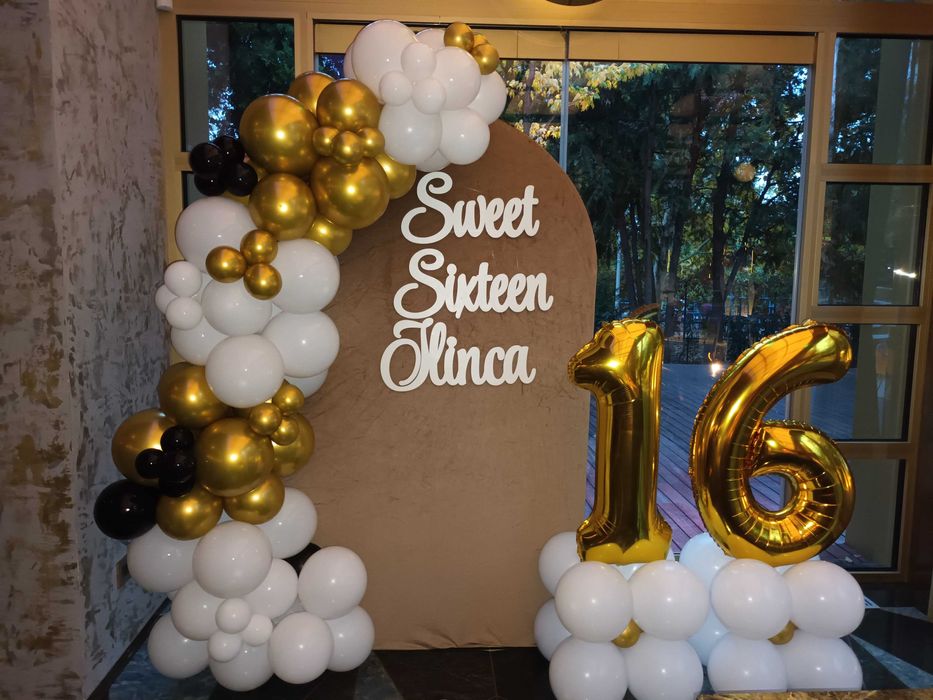 Photocorner majorat Arcada baloane zi de nastere Decor aniversare