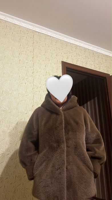 Шуба осенний коричневый