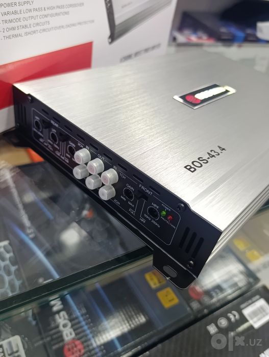 Usilitel BOS-43.4  4-kanalli 3000W avtomobil kuchaytirgich yangi