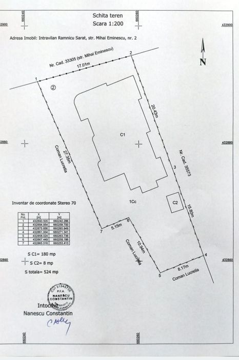 Casa de Vanzare 180 mp , 600 teren  Rm Sarat  - spatiu comercial