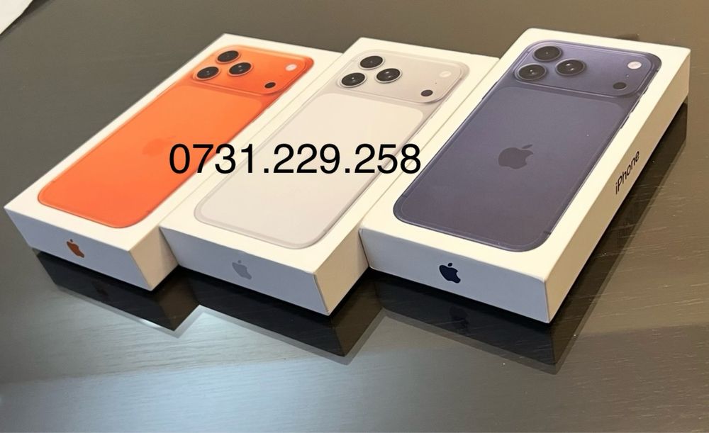 iPhone 17 PRO MAX 256GB 5G SiGiLAT cu GARANTiE ! Blue Silver Orange