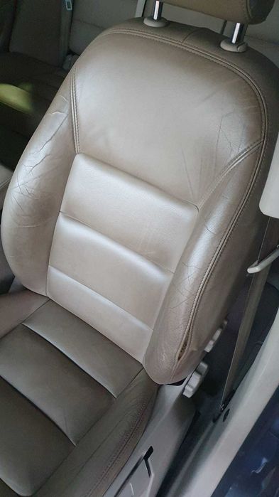 interior/scaune piele crem Skoda Octavia 2