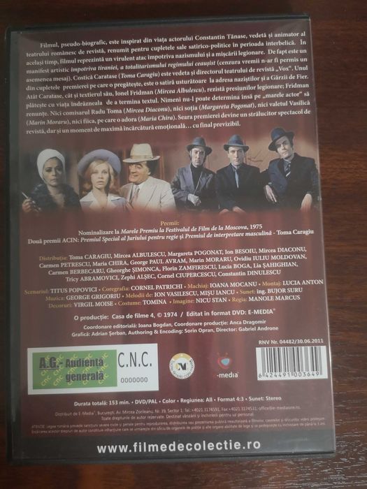 Actorul si Salbaticii (DVD) - film de Manole Marcus