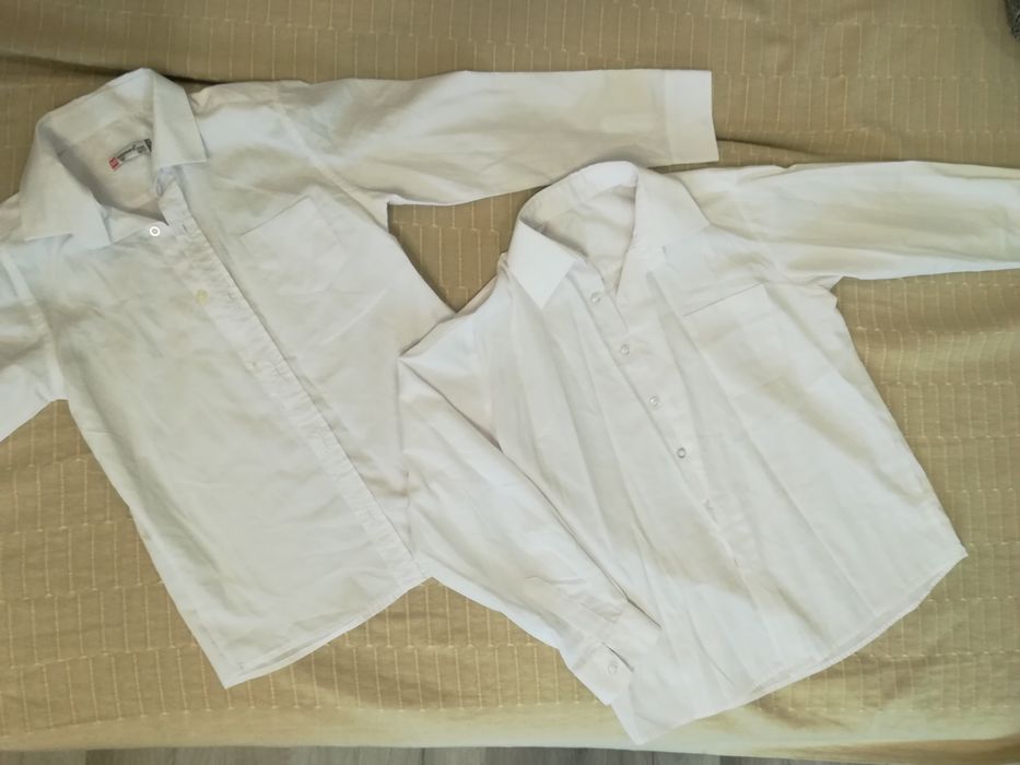 2 броя бели ризи размер 134-140