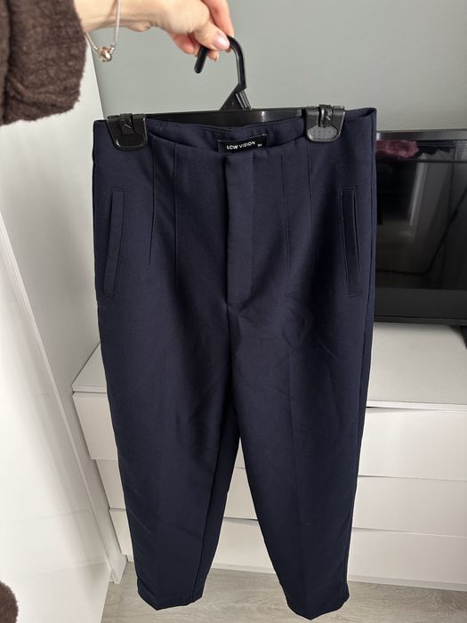 Елегантен тъмносин панталон LCW