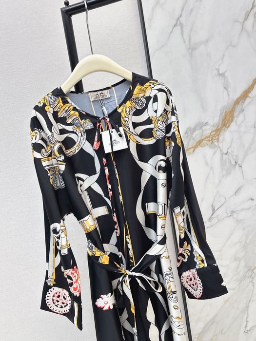 Платье Hermes шелк